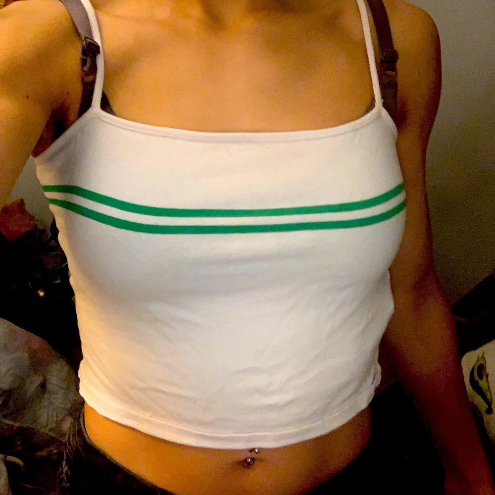 Striped Cropped tank top